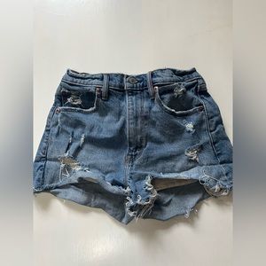 abercrombie & fitch high rise mom shorts